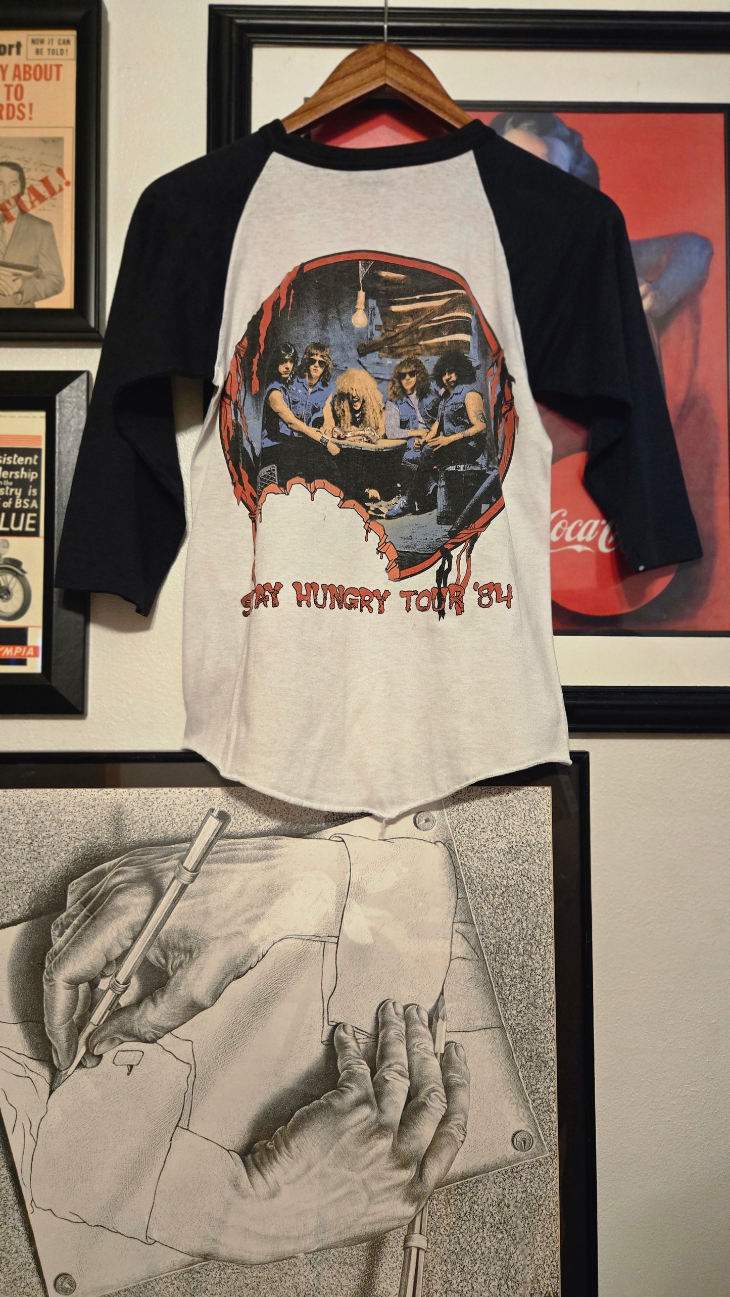 Twisted Sister "stay hungry 84" raglan Small