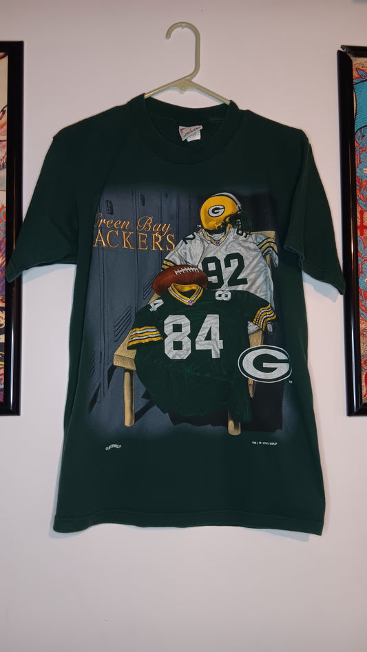 Packers gold embroidered tee