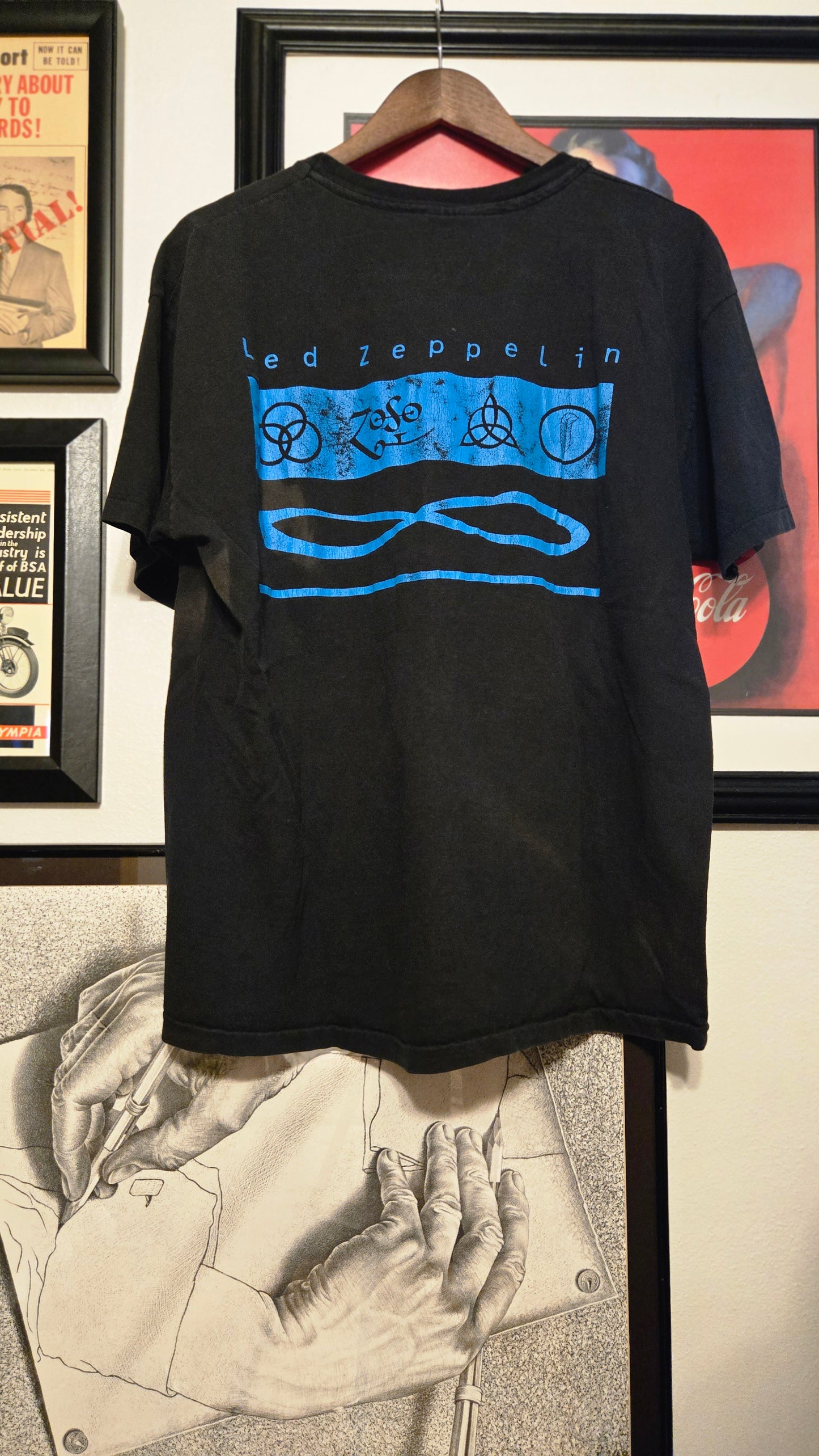 Led Zepplin tee & a tape Large